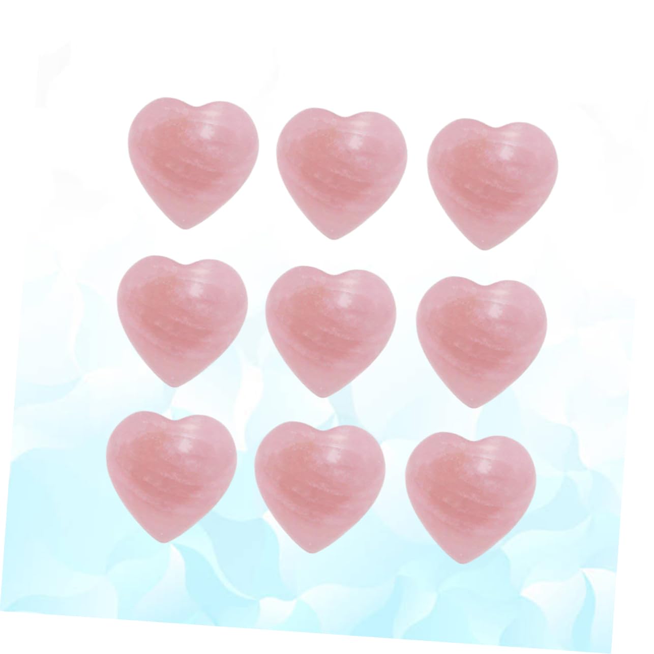 Lurrose 30stücke Herz Ornamente Aus Kristall Liebe Form Von Deko Für Hochzeiten Zuhause Partys Und Geschäfte Rosa