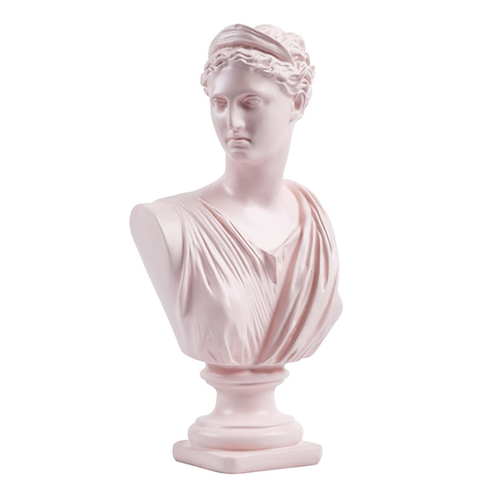 Rosa Harzstatue Göttin Skulptur Dekoration aus Kunstharz Realistisch und Charmant als Souvenir und Wohndeko für Wohnzimmer oder Schreibtisch
