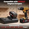 6A Fast Charger Compatible with Dewalt 20V MAX Battery,Replacement for DCB102/DCB107/DCB115/DCB118/DCB1112 Chargers