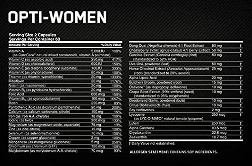 Optimum Nutrition, Opti-Women, 120 Capsules