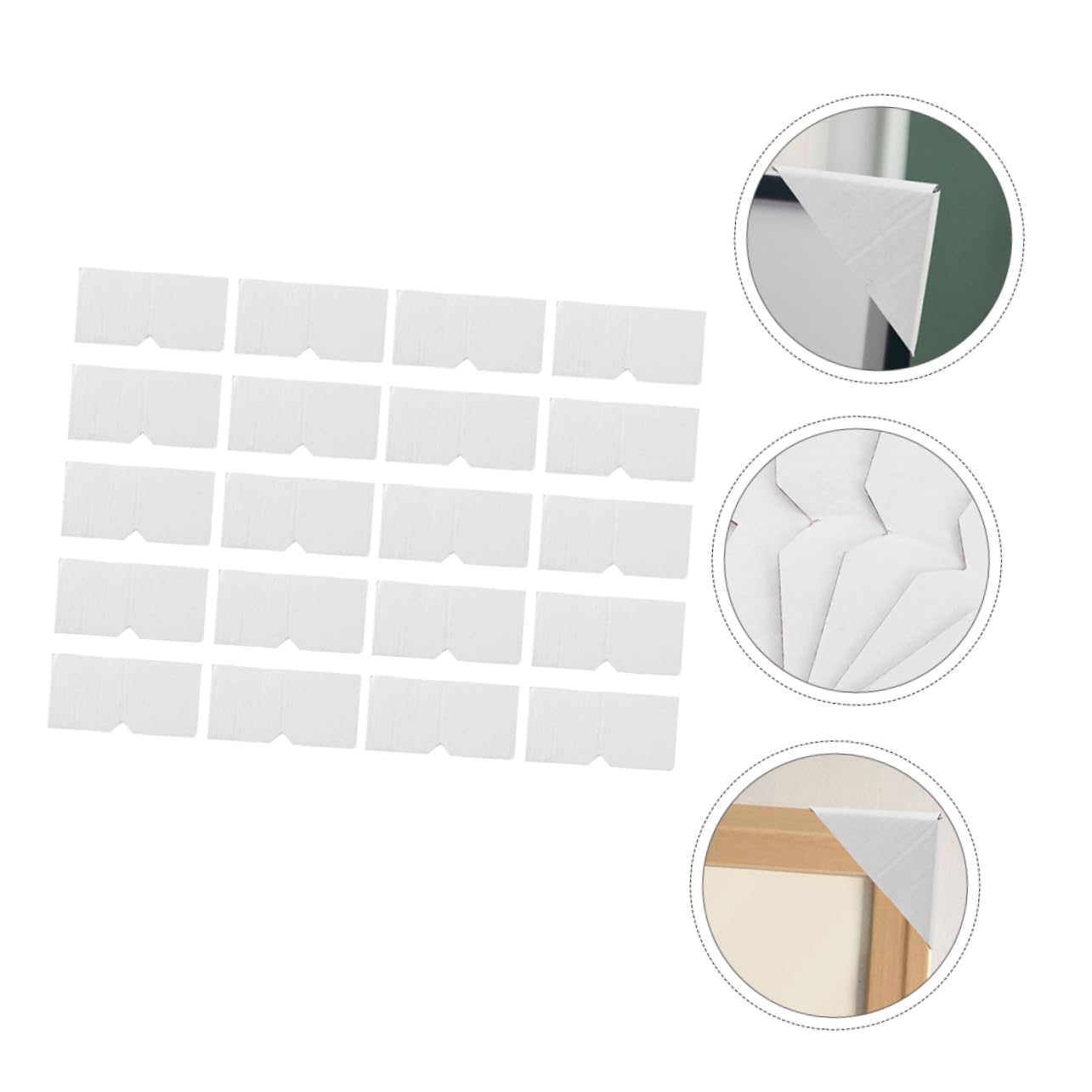 Unomor 200pcs Cardboard Frame Corner Guard Paper Protectors for Shipping Size for Art Frames