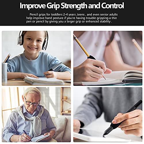 image for Zonon Writing Aid Trainer for Kids Adults Foam Egg Grips Pen Cushioned