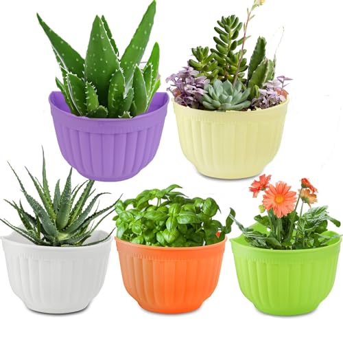 BSTMOME Wall Hanging Planter Pot Vertical Garden Living Wall Moun...