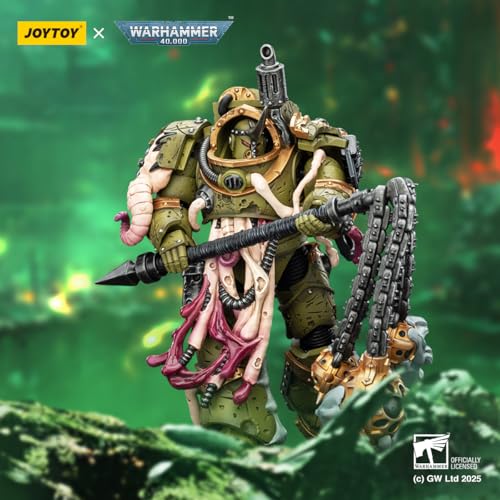 Image of JOYTOY Death Guard Warhammer 40k 1 /18 Action Figure Death Guard Blightlord Terminator 3PCS Collectible Gifts,Toys for Kids 15+ and Adults 4.8-inch