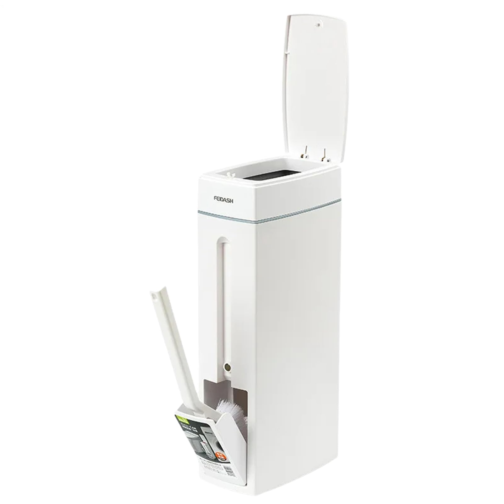 Poubelle de salle de bain 42 cm avec brosse de toilette incluse pour maison