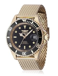 Invicta Pro Diver 47722 Automatic Men's Watch - Gold Black Dial (40mm)