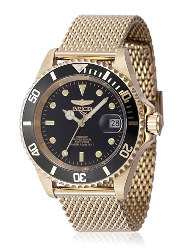 Invicta Pro Diver 47722 Automatic Men's Watch - Gold Black Dial (40mm)