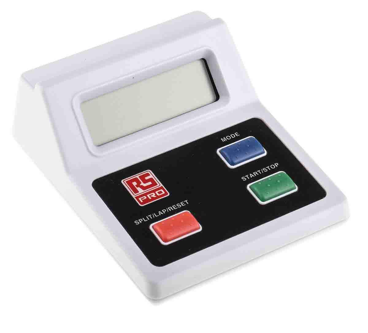 RS PRO Digital Timer 23 h, Batterie, Weiß
