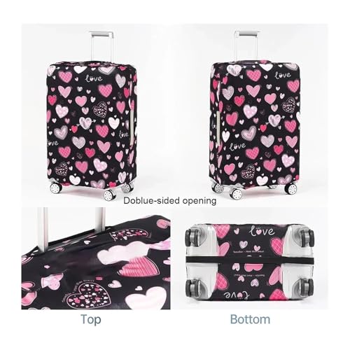 Luggage Protective Cover 18-32 Inch Stretch Fabric Dust Cover Anti-Scratch Suitcase Funda Para Maletas De Viaje for Luggage, Travelling(Retro newspaper,XL (29-32 inch))4