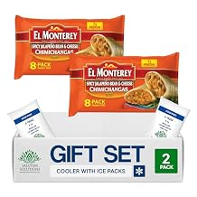 Salutem Vita Spicy Jalapeno Bean and Cheese Chimichangas, Frozen Mexican Food Gift Set Pack of 2