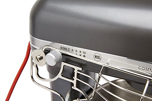 KitchenAid KSMC895DP 8-Quart Commercial Countertop Mixer with Bowl-Guard, 10-Speed, Gear-Driven, Dark Pewter - Thumbnail 6
