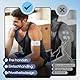 Comfytemp TENS Gerät Kabellos, Tragbar Schmerztherapie Wireless Massagegerät mit Privatsphäredesign,15 Programme 16 Intensitätsstufen für Bein Rücken Schulter Arm Muskelstimulator mit 2 Pads K6101