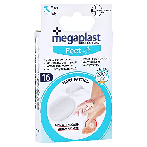 16 apósitos oclusivos para las verrugas, ácido salicílico, hipoalergénico