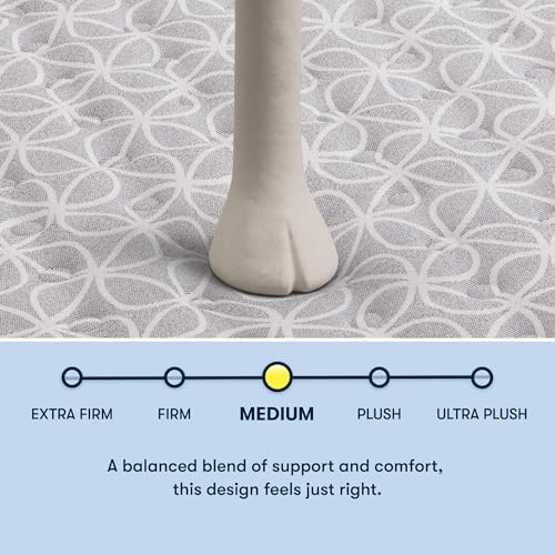 Image of Serta Classic Clarks Hill Elite 2.0 Medium 13.5 inch Cal King Mattress | CertiPUR-US certified, 10 Year Limited Warranty, 100-Night Trial, Made in the USA with global components, Zone Support