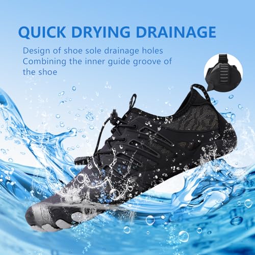 Image of SIOSNETA Hike Barefoot Shoes for Women Men, Breathable Non-Slip Athletic Footwear, Wide Toe Water Shoes for Hiking, Non-Slip Neuropathy Shoes for Women Men, Grounded Comfort wear