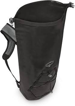 Osprey Transporter 18L Roll Top Waterproof Laptop Backpack, Black