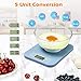 Digital Food Scale for Weight Loss - Smart Food Scale with Nutritional Calculator, Kitchen Scales for Food Grams and Ounces, Food Weight Scale for Baking, Diet, Diabetics, Calories 0.1oz/1g (3g-5kg)