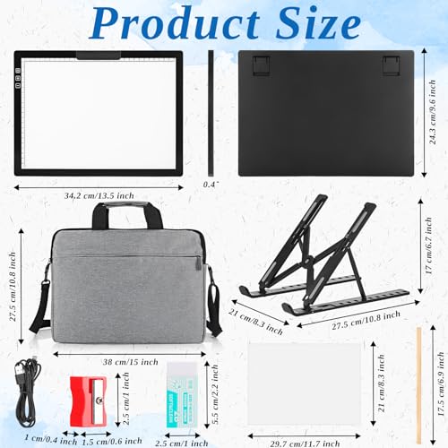 Skyygemm HIJ-SKYYGEMM-0514 A4 Light Box With Carry Bag Tracing Light Pad Rechargeable 6 Level Brightness Led Light Board thumb #1