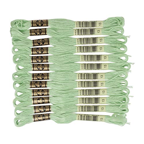 DMC DMC25B #25 Thread Embroidery Thread 12 Bundles #13 Green