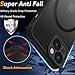 PinLiSheng Magnetic for iPhone 13 Mini Case [Mil-Grade Drop Protection] [Compatible with Magsafe] Shockproof Slim Translucent Matte Protective Phone Case, Black