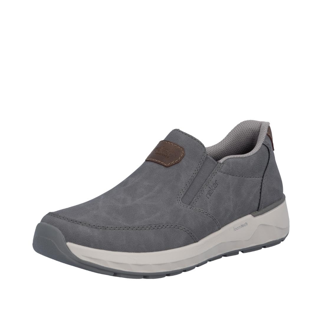 Rieker Men's 11550 Slippers, Grey, 42 EU
