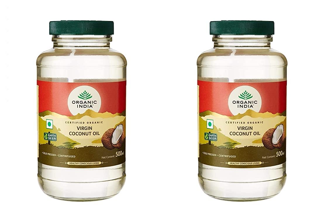 ORGANIC INDIA Cold Pressed Virgin Coconut Oil, 500ml (Pack of 2) (B08KW8JG4X) Amazon Price History, Amazon Price Tracker