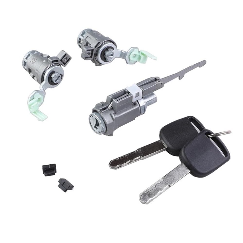 Pengnaqp One Color Ignition Barrel 72146-S73-003 72146S73003 Compatible With Accord For Civic For Odyssey For S2000 Front Door Lock Cylinder Set With Ignition Lock(A Set)
