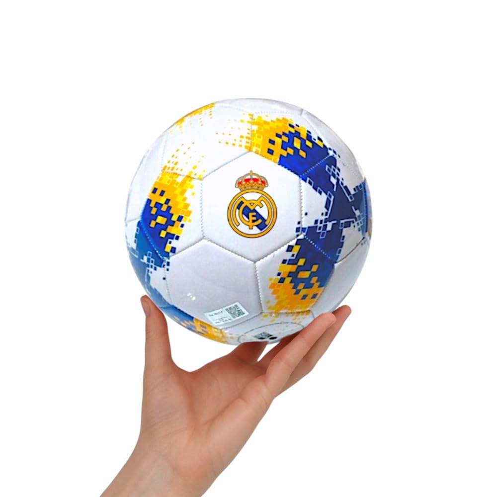 Real Madrid Balón pequeño diseño pixelado Talla 1 Oficial