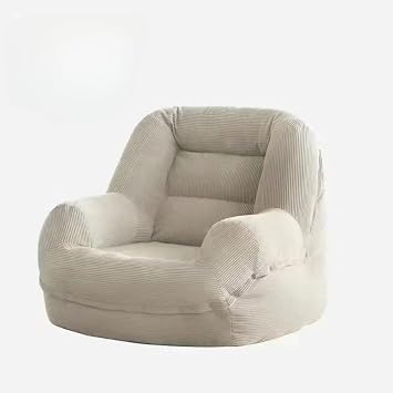 Sofa for One Person Sleeping Lying Lightweight Cushion Easy to Move Corduroy Material Back Design Removable Back Care Abrasion Resistant Living Room Decor Suitable for Playing and Resting Areas