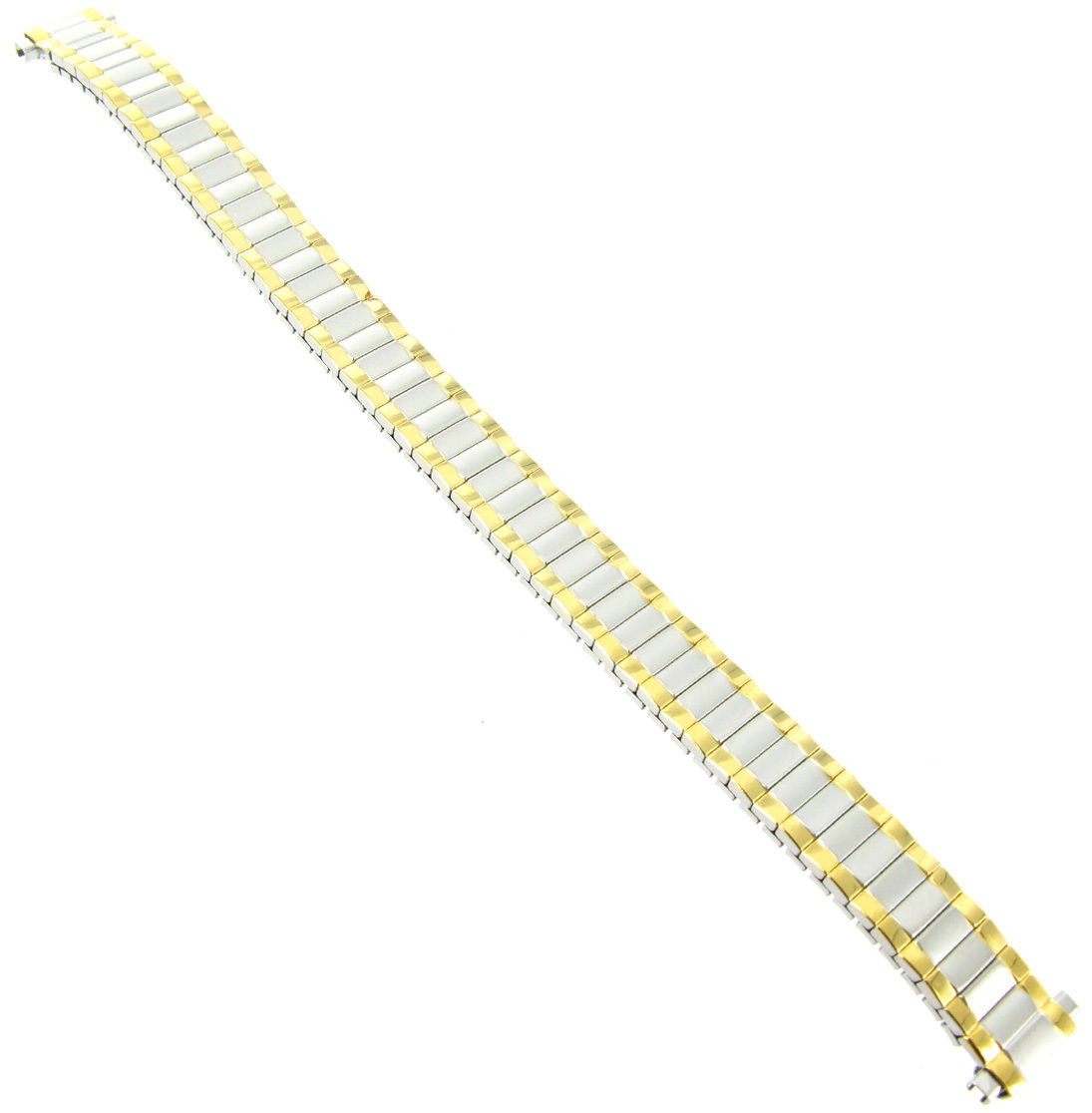10-12mm Hirsch Twist O Flex Two Tone Stainless Steel Package Of Two Ladies Watch Band 1380