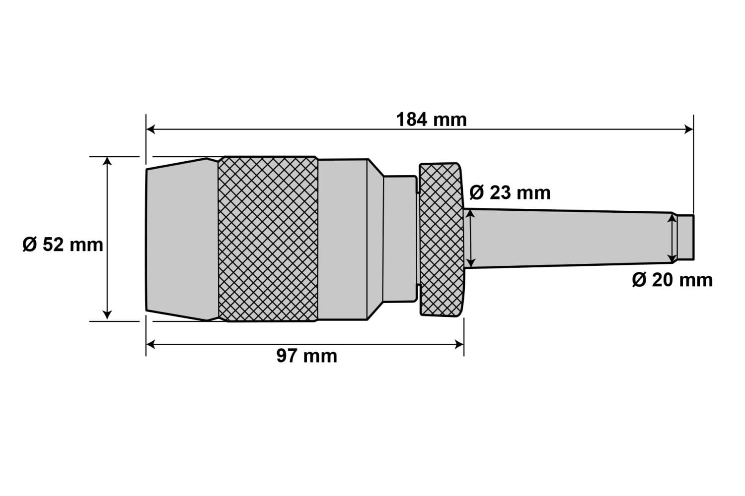 PAULIMOT Präzisions-Schnellspann-Bohrfutter 1-16 mm MK3 / M12