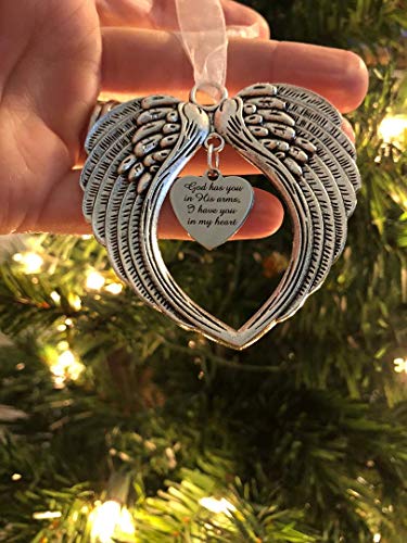 Angel Wing Heart Focal,"God Has You In His Arms, I Have You In