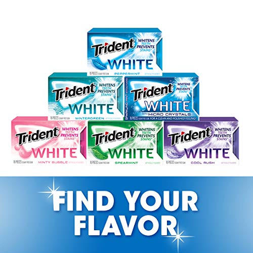 Trident White Peppermint Sugar-Free Chewing Gum, 60 Packs of 16 Pieces - image 9