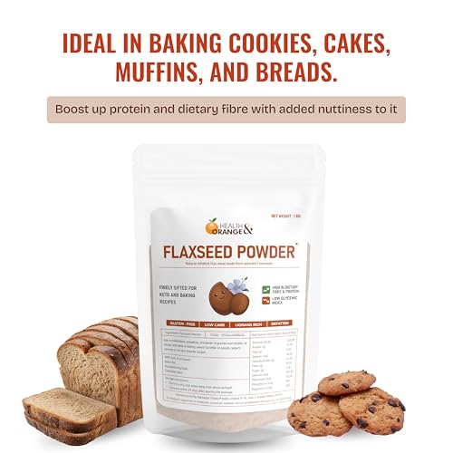 Image of H&O Defatted Flaxseed Flour - 400 Gram - High Protein, High Fibre & Low Fat - 100% Natural, Gluten-Free & Keto Friendly - Ideal for Baking, Smoothies & Healthy Cooking
