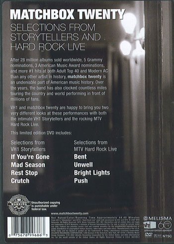 Vista 3 de Matchbox Twenty Selections From Storytellers And Hard Rock Live