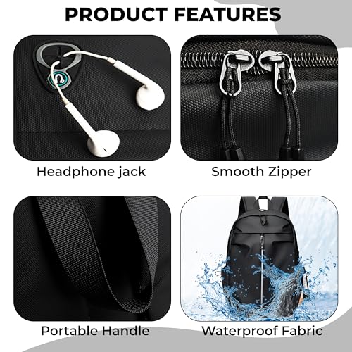 Image of Kraptick Laptop Backpack | Waterproof & Durable Laptop Bag for Office, Travel & College | Spacious & Lightweight Backpack | Fits 15.6 Inch Laptop | Multipurpose Laptop Bag for Men & Women