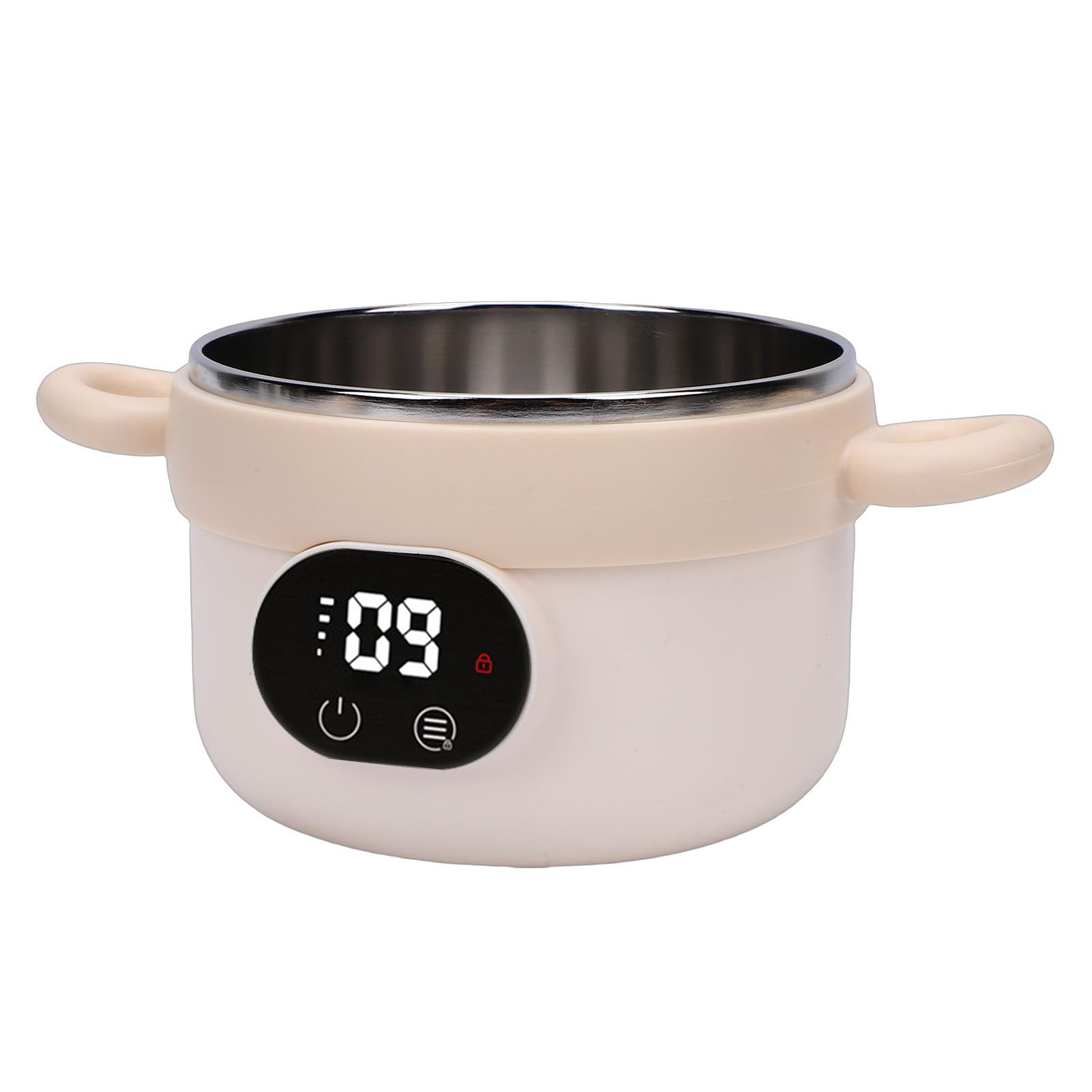 Eacam Bol Chauffant électrique pour Aliments pour Bébés, Chauffe-plats, Bol D'alimentation Nourrissons, Contrôle Intelligent de la Température, Température Constante, Cha (Lait Abricot)