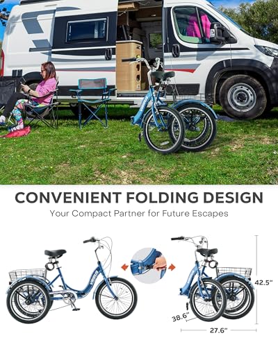Image of VIRIBUS Folding Tricycle for Adults