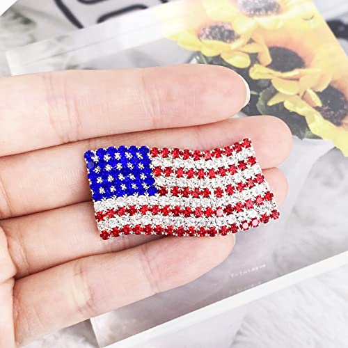 Image of LAXPICOL American Flag Brooch Pin Palestine Flag Broach Hat Pin
