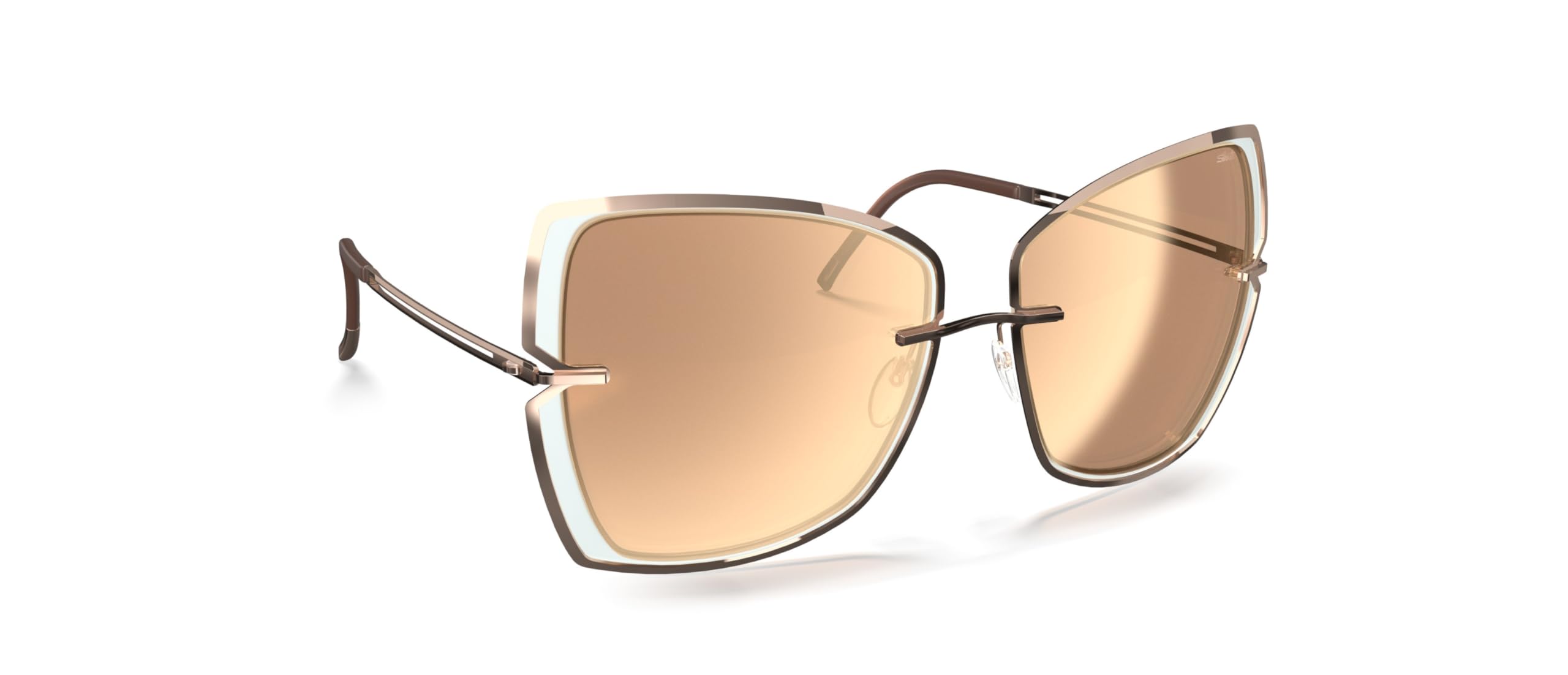 Silhouette Sunglasses New York Sky 8184 3520 Rosegold Ivory
