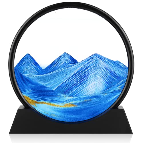 Flip it and watch deep-sea sand drift into a never-repeating seascape — meditative and genuinely pretty on a shelf.