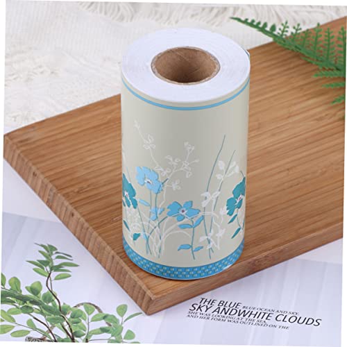 Hemobllo 1 Rolo De Adesivo Para Porta Papel De Parede Borda Descascar E Colar Borda Da Parede Decalq