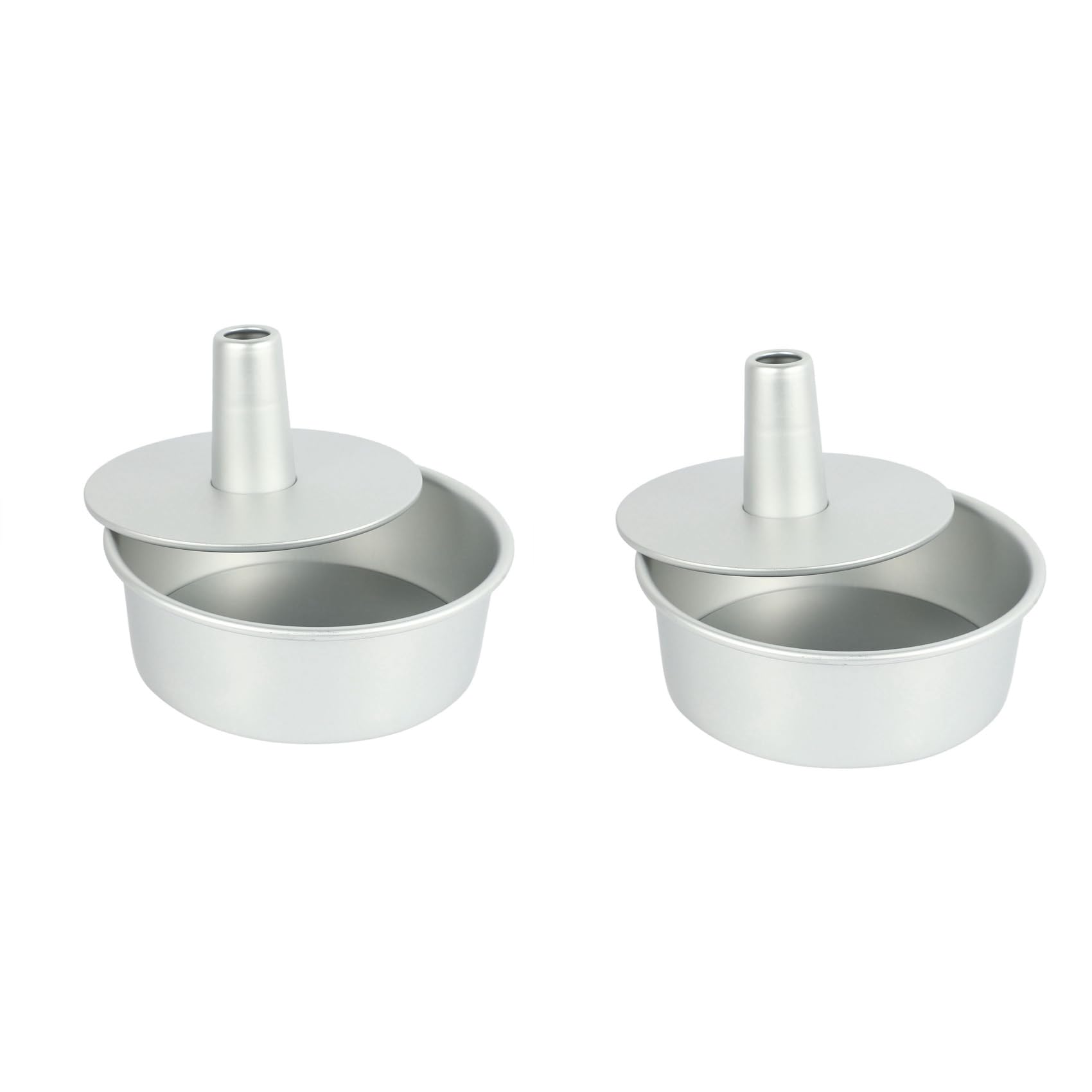 Moule à gâteau en mousseline 8 pouces en aluminium avec fond amovible lot de 2 pièces