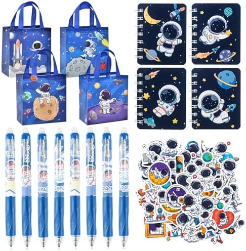 74Pcs Regalos Cumpleaños Niños Espacial, Juego Material Escolar E...