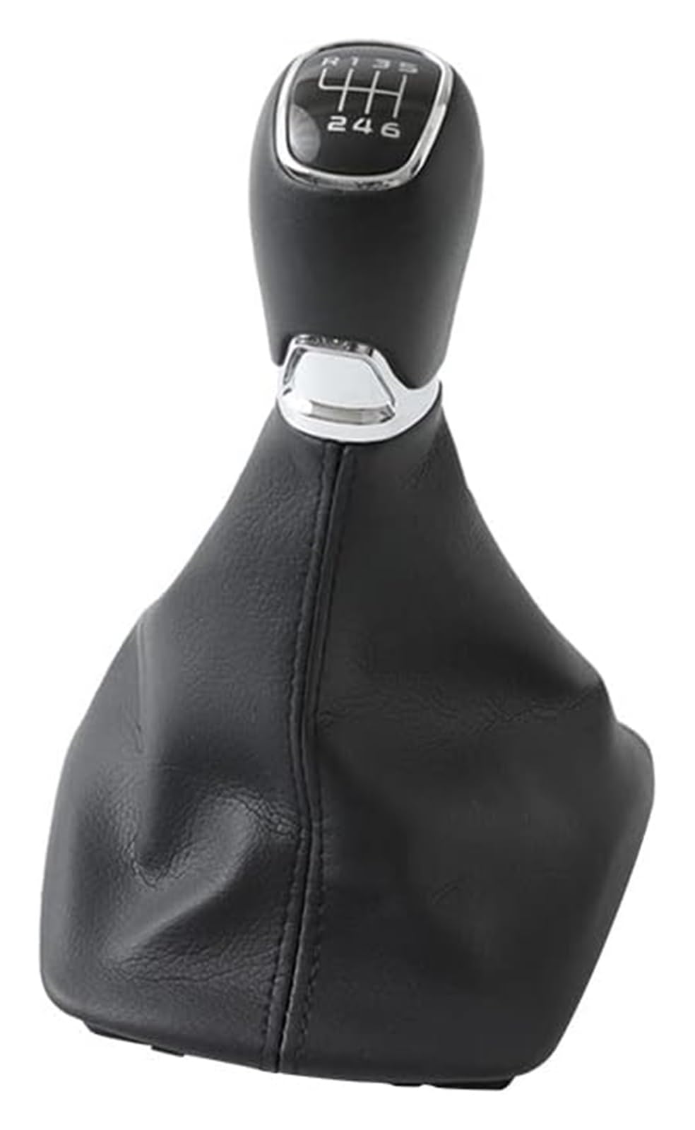 Gangxiao 6 Speed Car Shift Gear Knob For Skoda For Octavia A7 Mk3 2014-2017 5 Car Shift Gear Knob Lever Gaitor Boot Cover Black Gearbox Handle(6 Speed)