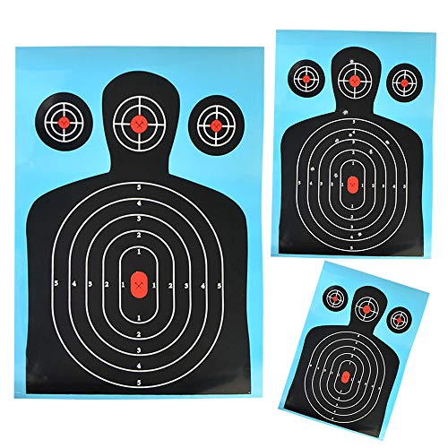 SHARROW 12pcs Target Paper Dianas de Papel de Arco para Flecha 12x18 Pulgadas Objetivos de Entrenamiento Táctico