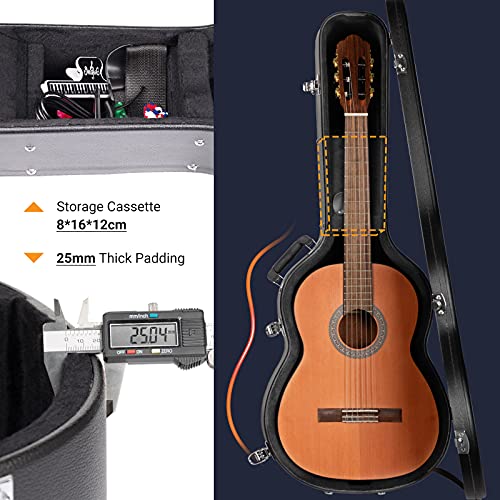 CAHAYA Valise pour Guitare Acoustique en Bois P DE - Les Beatles, Paul McCartney, John Lennon, RIngo Starr, George Harrison CAHAYA Valise pour Guitare Acoustique en Bois P DE – Image 7