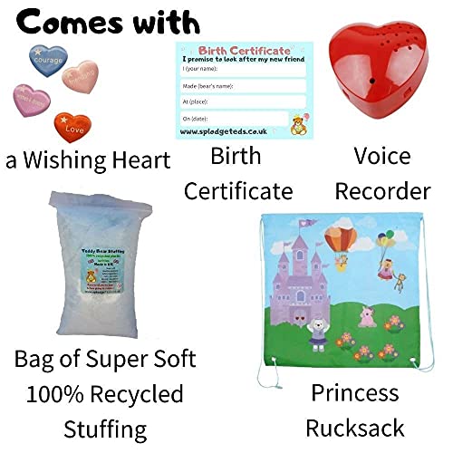 Magischer Regenbogenbär – weiches Plüsch-Spielzeug – 40 cm – Bauen Sie Ihren eigenen Teddybär-Bastelset mit… – Bild 4