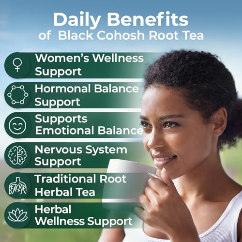 Image of 2 oz. Black Cohosh Tea Black Cohosh Root Herbal Tea (Actaea Racemosa) - 56g