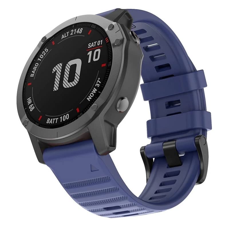 Bracelet Garmin Fenix 6X Pro silicone agate 26mm compatible multi-modèles